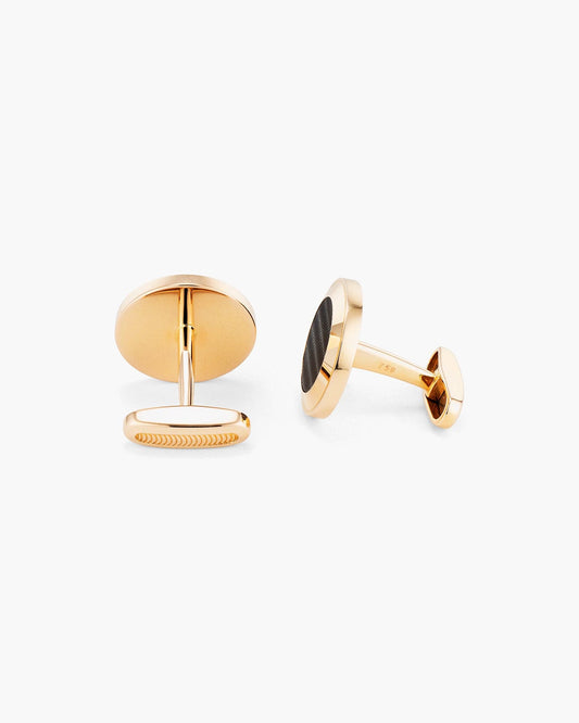 Onyx Classical Wave Cufflinks