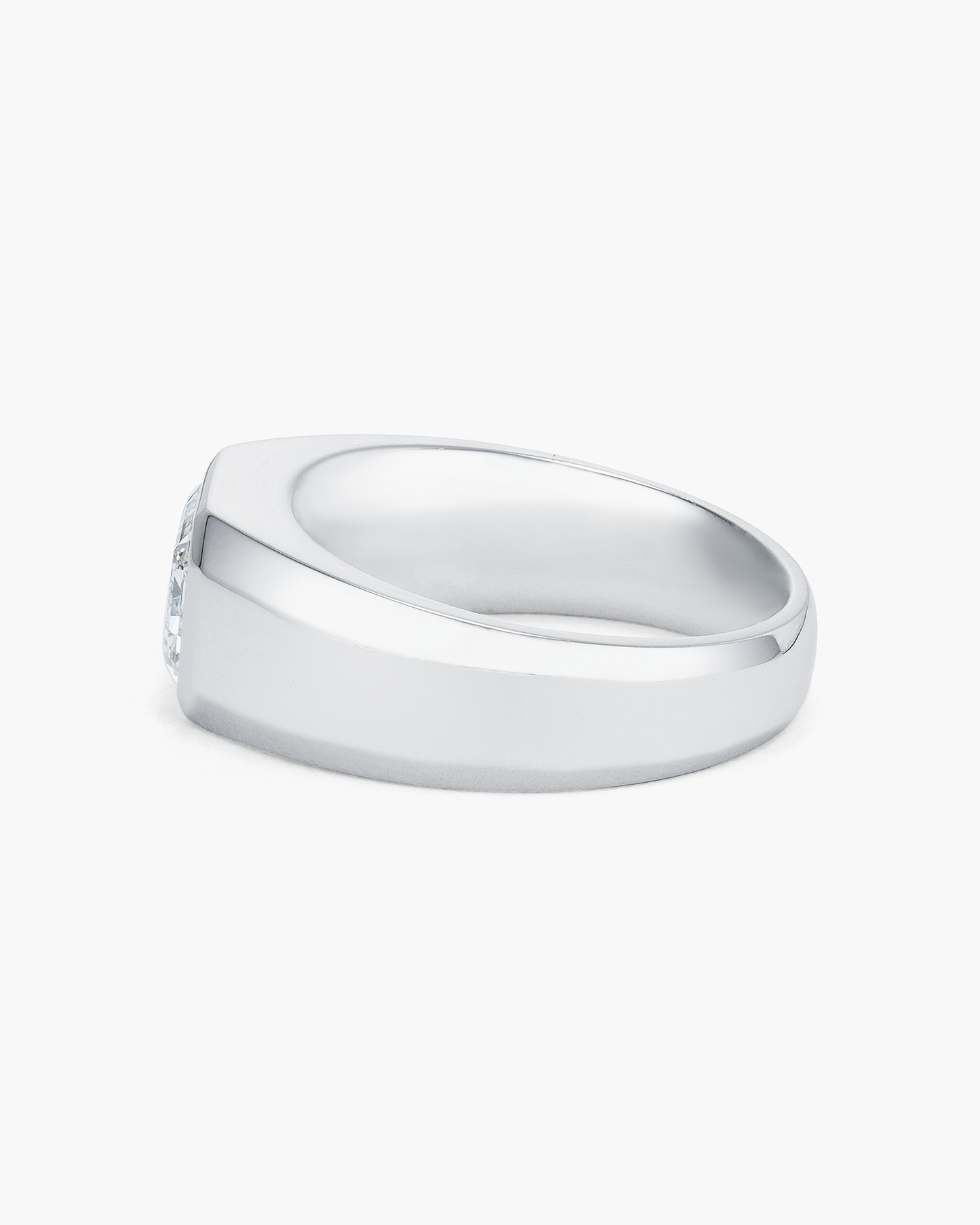 3.07 carat Emerald Cut Diamond Gentlemen's Ring