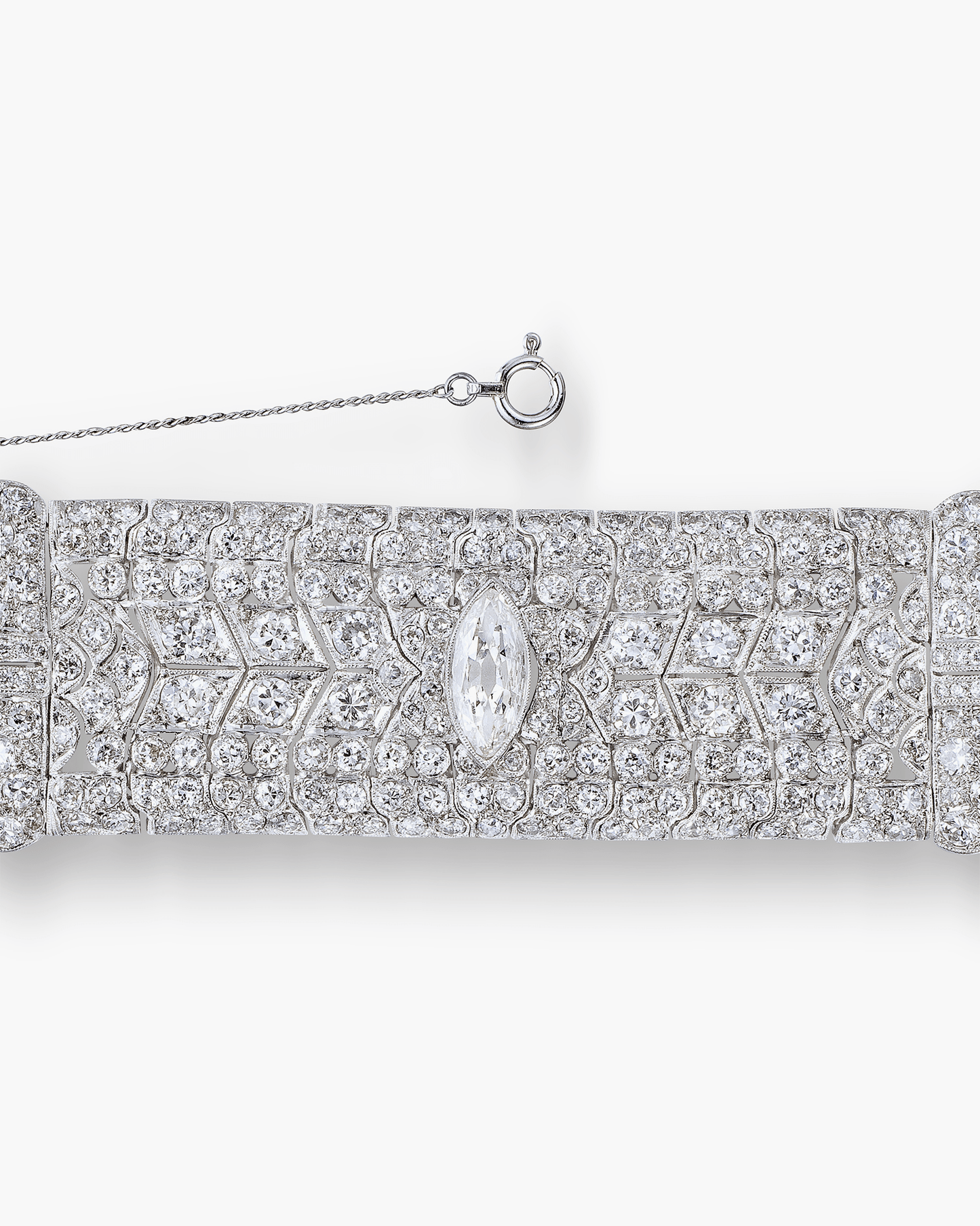 Art Deco Diamond Bracelet by J.E. Caldwell & Co.