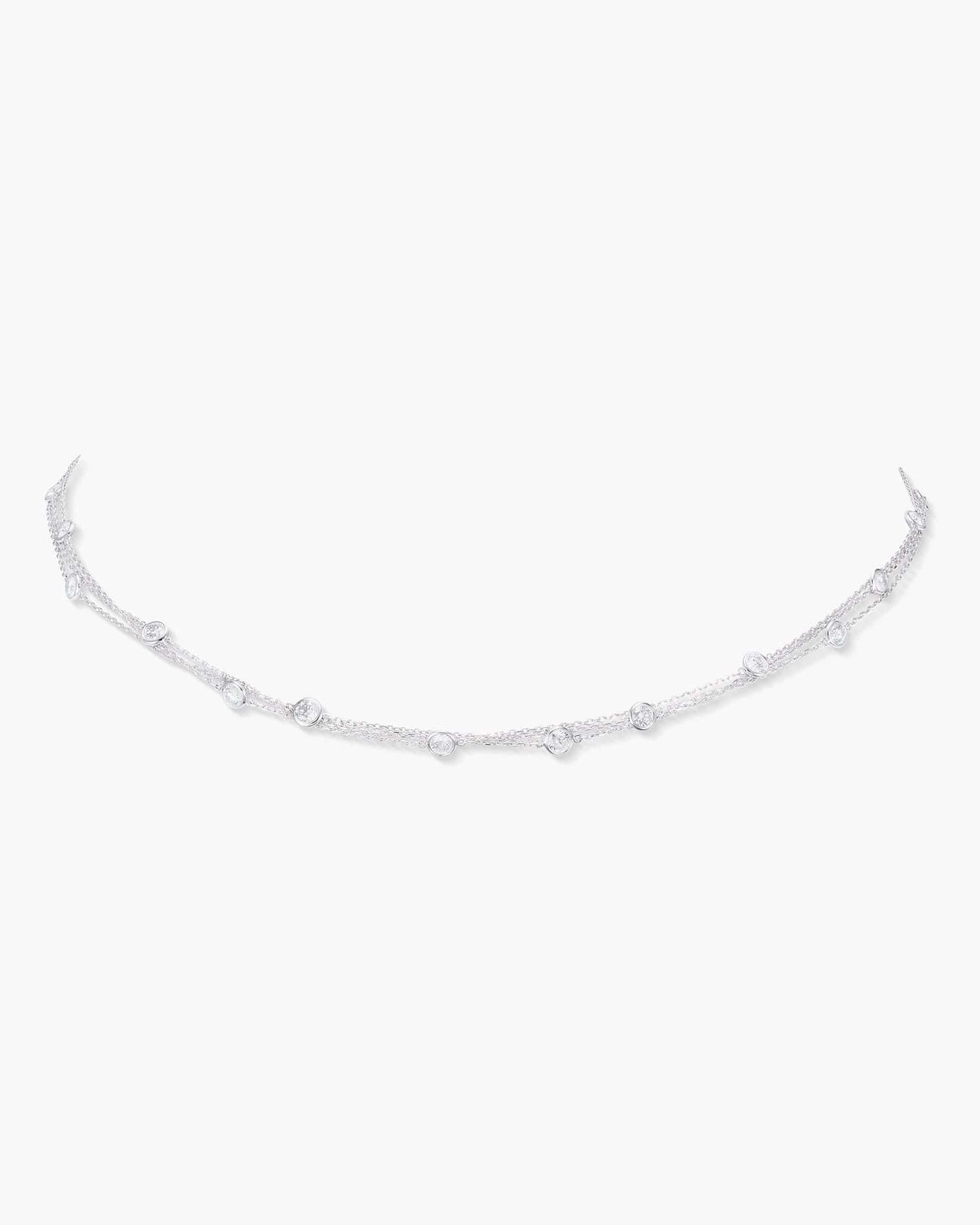 Round Brilliant Cut Diamond Necklace, 2.28 carats