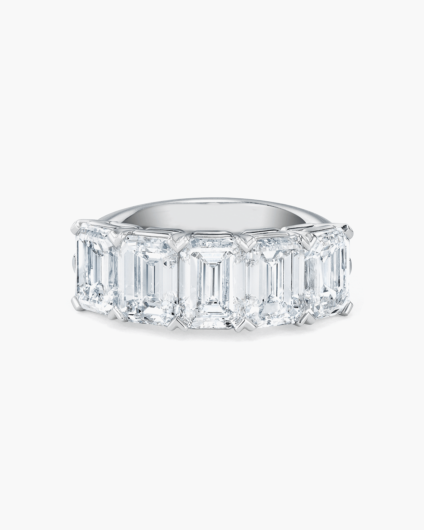 Emerald Cut Diamond Half Eternity Ring (1.00 carat)