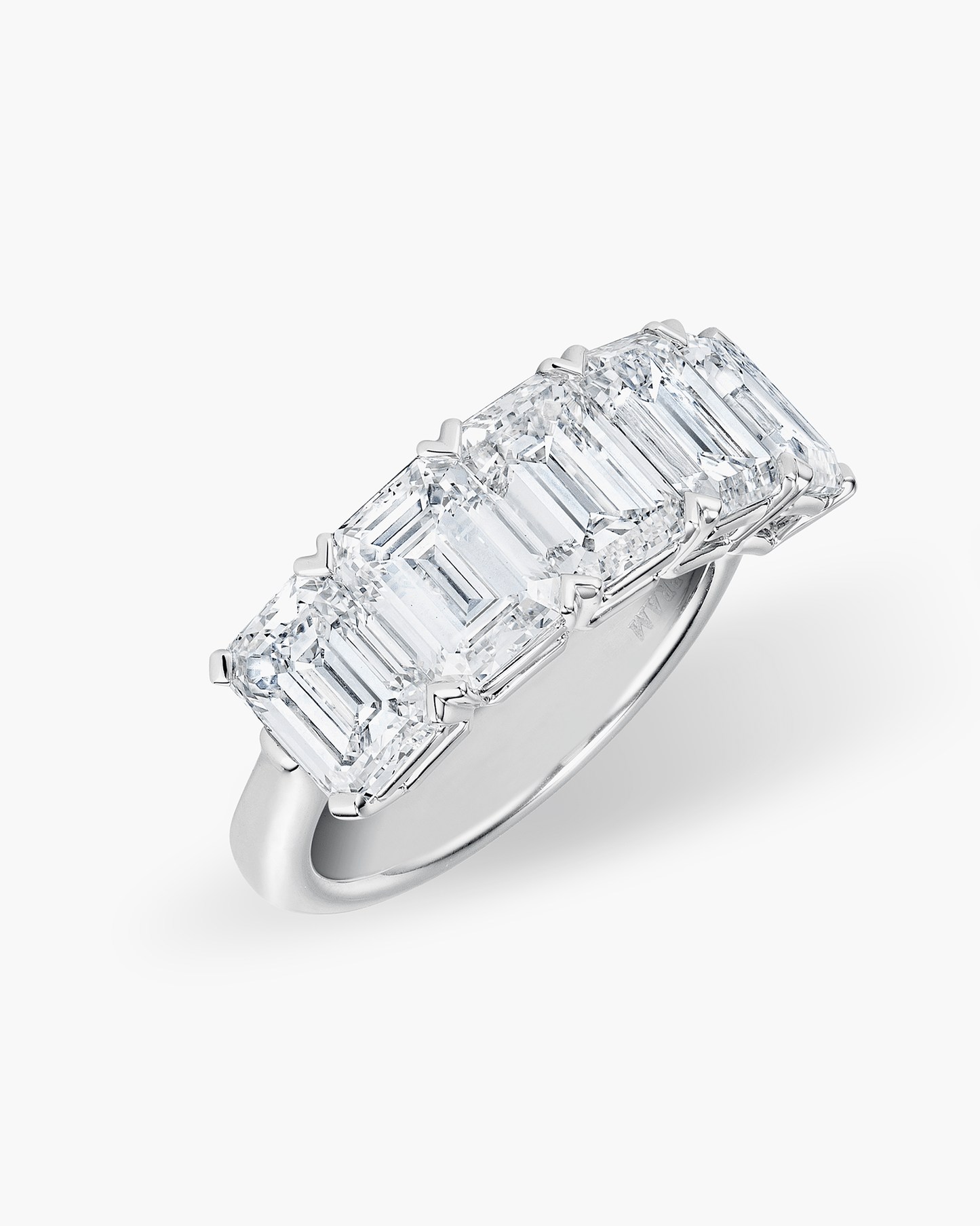 Emerald Cut Diamond Half Eternity Ring (1.00 carat)