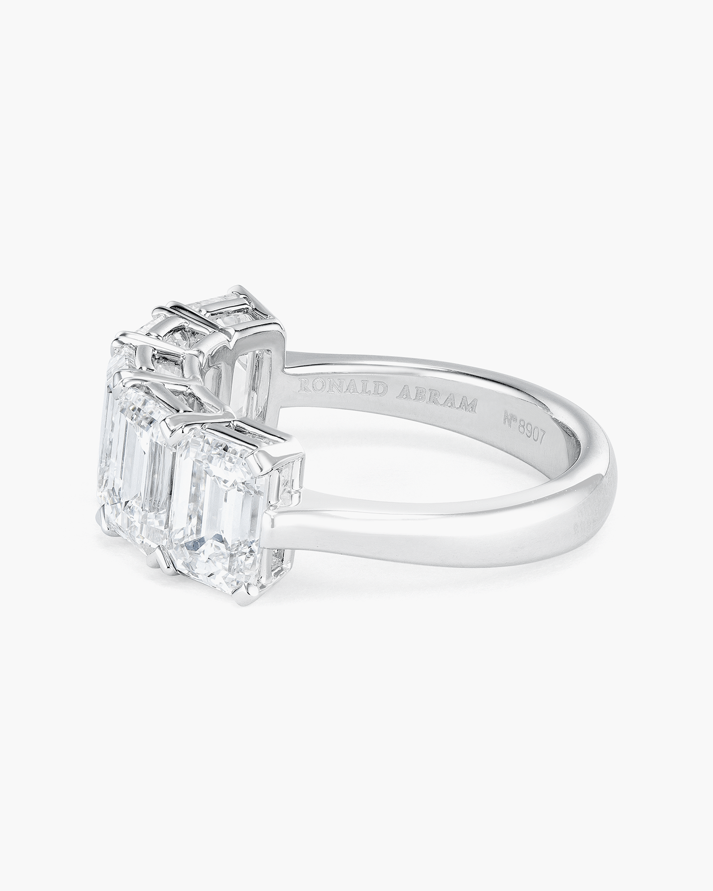 Emerald Cut Diamond Half Eternity Ring (1.00 carat)
