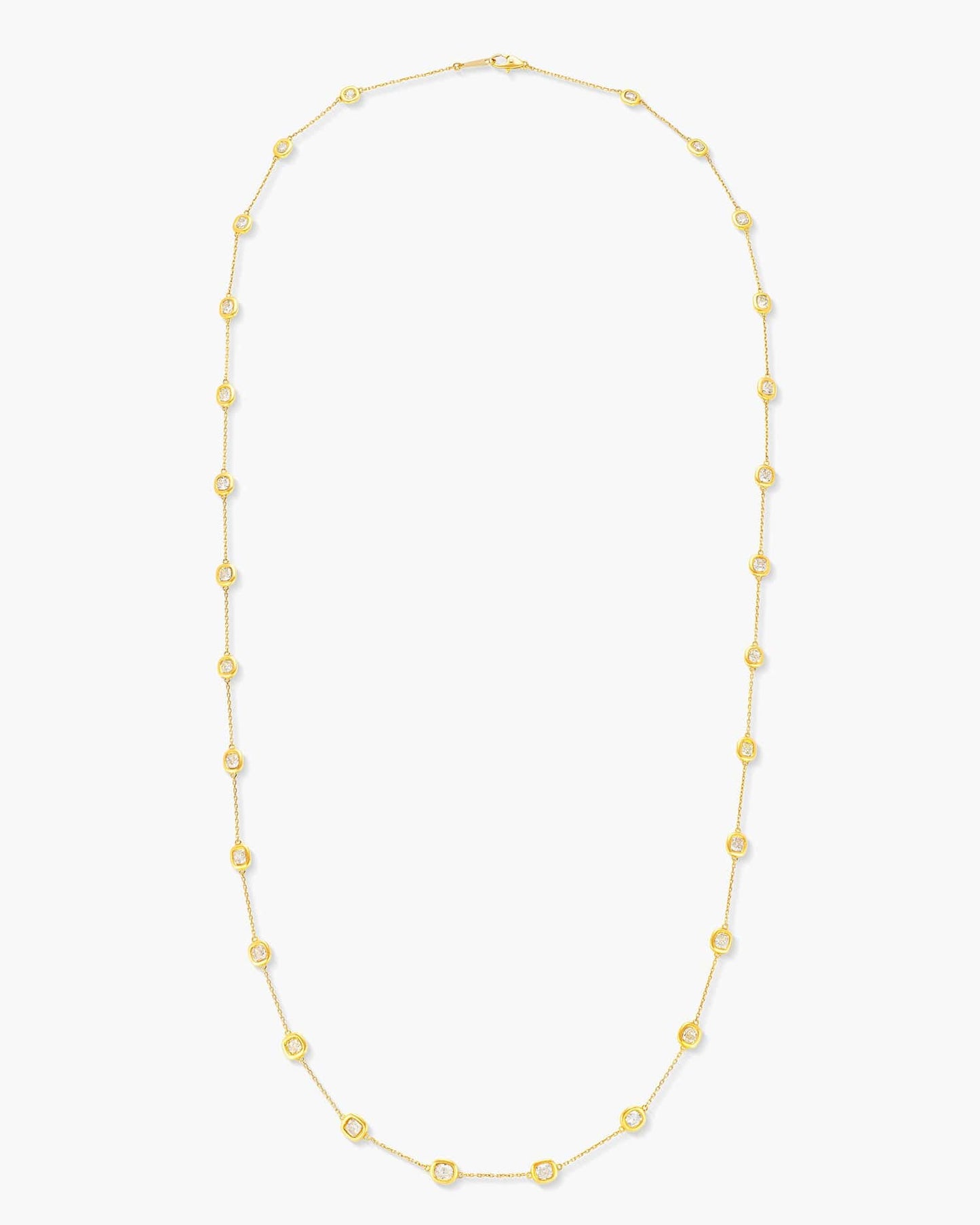 Fancy Shaped Yellow Diamond Necklace, 5.74 carats