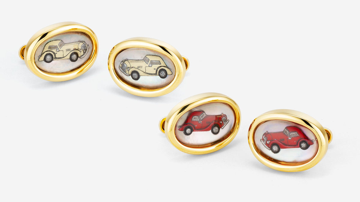 Hand Painted cufflink collection