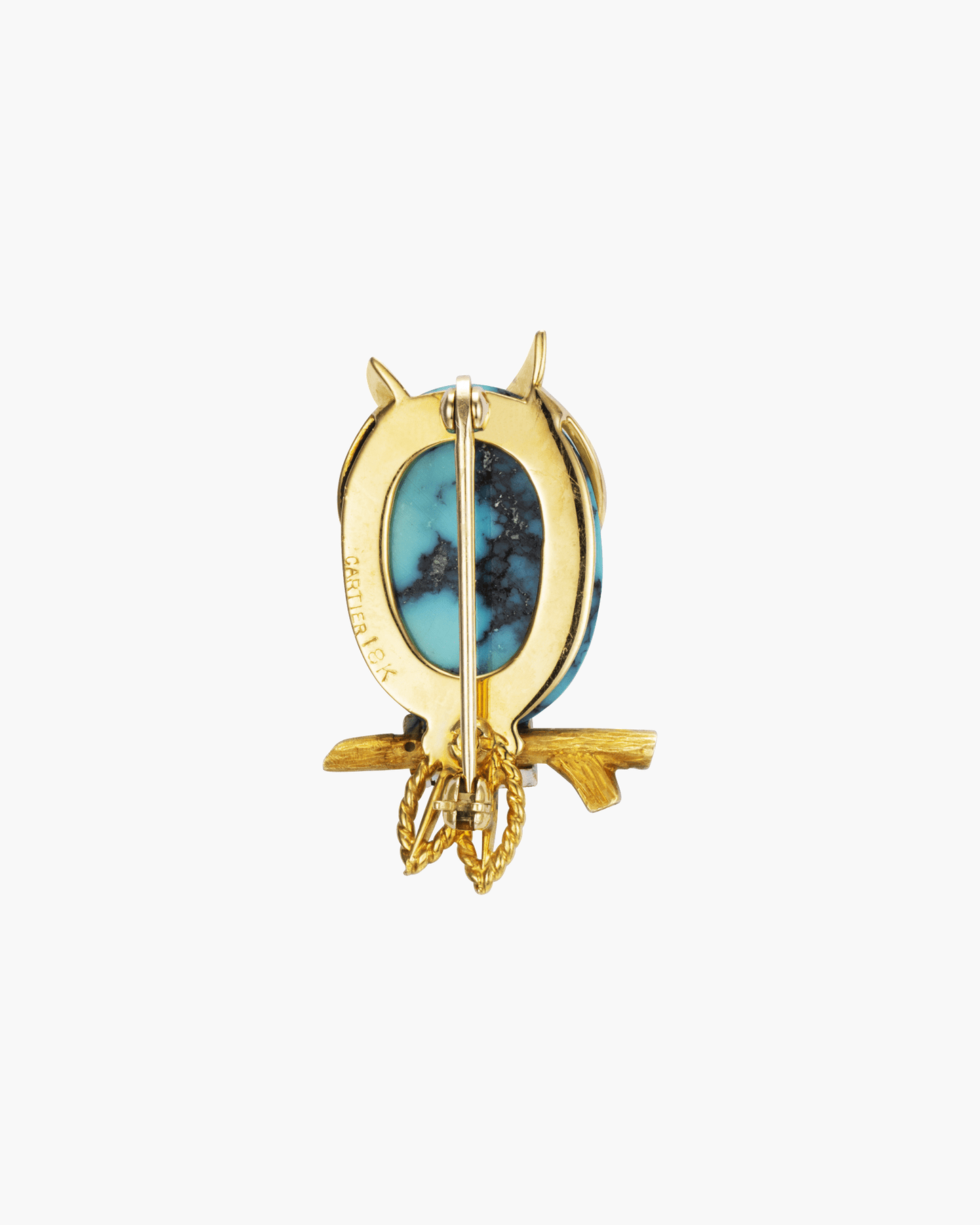 Estate Owl Brooch by Cartier