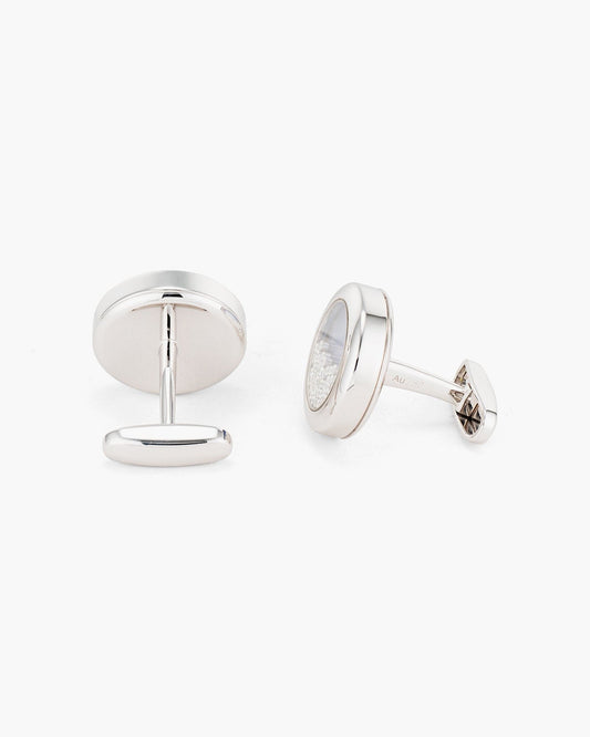 Diamond and Lapis Lazuli Floating Cufflinks