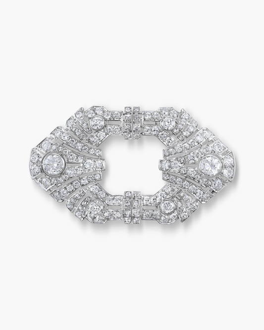 Art Deco Diamond Jabot pin