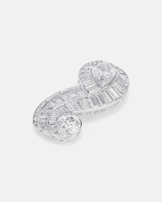 Estate Diamond Brooch by Chaumet