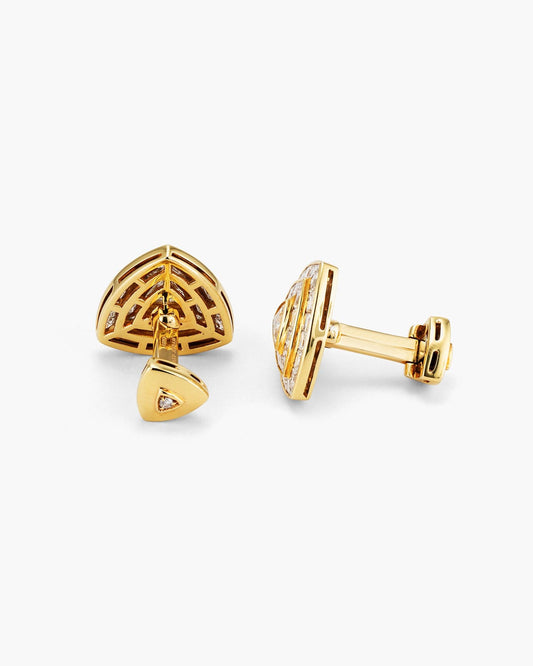 Baguette and Trillion Diamond Cufflinks