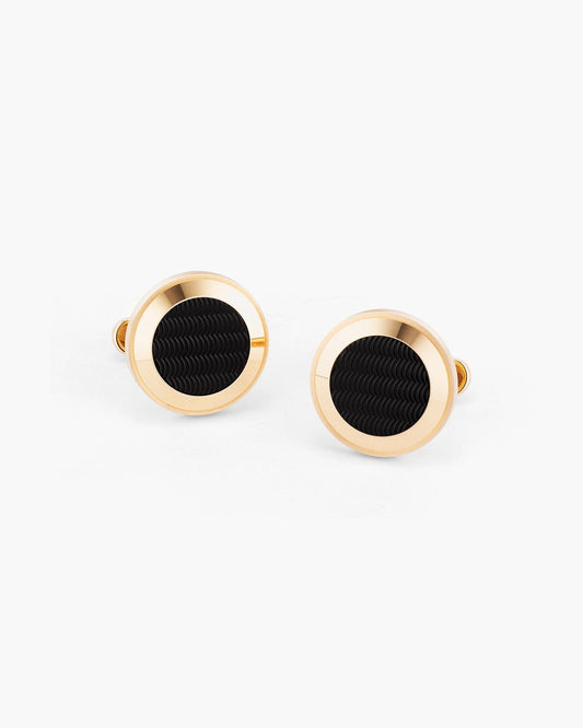 Onyx Classical Wave Cufflinks