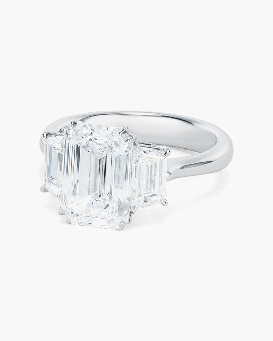 3.13 carat Emerald Cut Diamond Ring