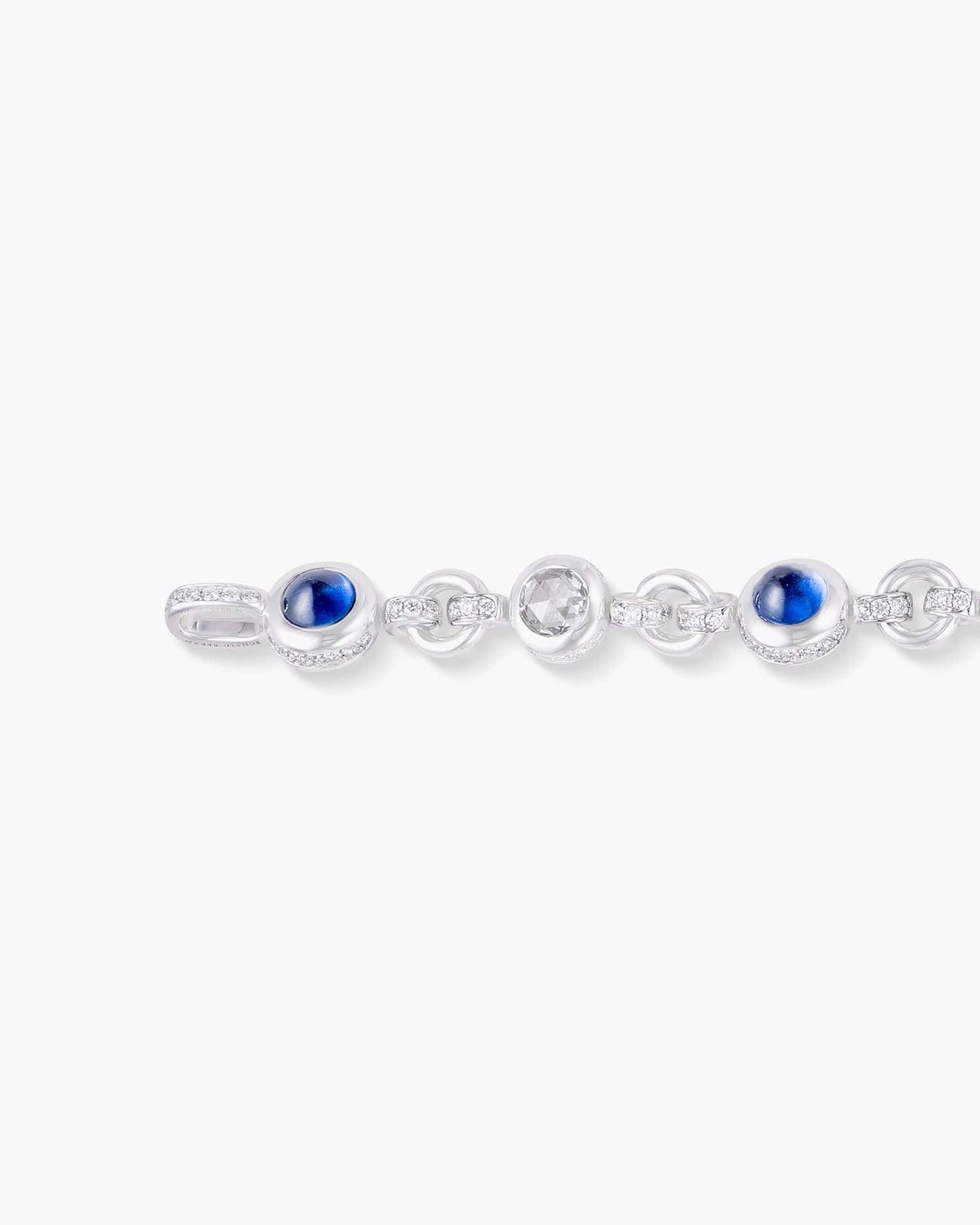 Cabochon Sapphire and Diamond Bracelet