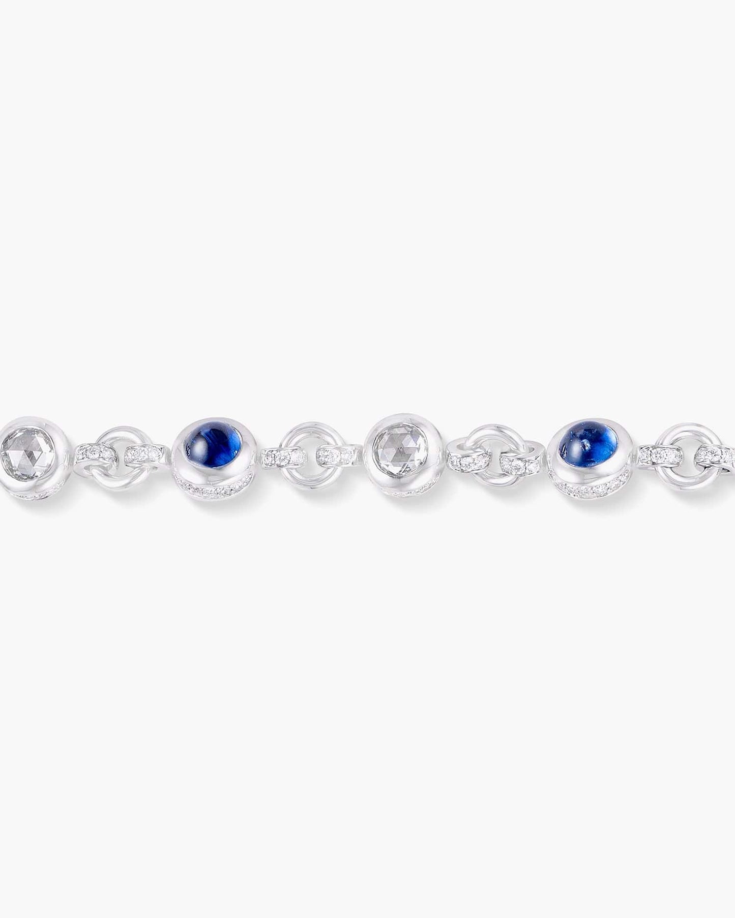 Cabochon Sapphire and Diamond Bracelet