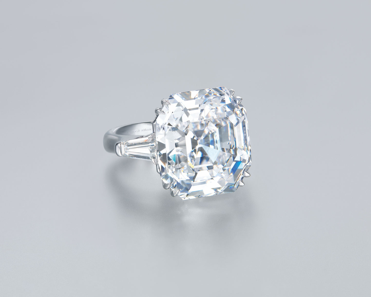 30.06 carat Asscher Cut Diamond Ring